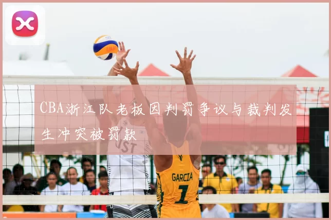 CBA浙江队老板因判罚争议与裁判发生冲突被罚款
